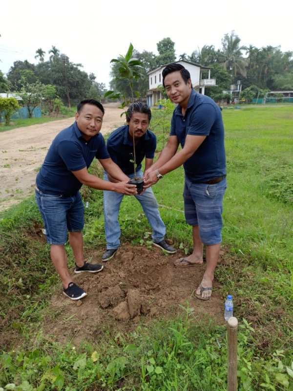 The Legend's Club, Toluvi village, observed the world environment day by planting  tree saplings at Toluvi local ground.